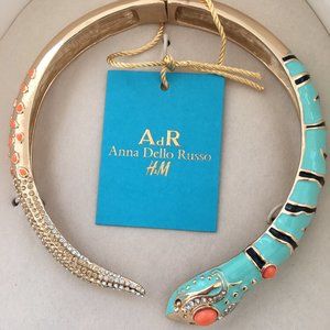 BNIB Anna Dello Russo x H&M Snake Collar Necklace